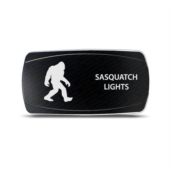CH4X4 Rocker Switch Sasquatch Lights Symbol - Horizontal - White Led