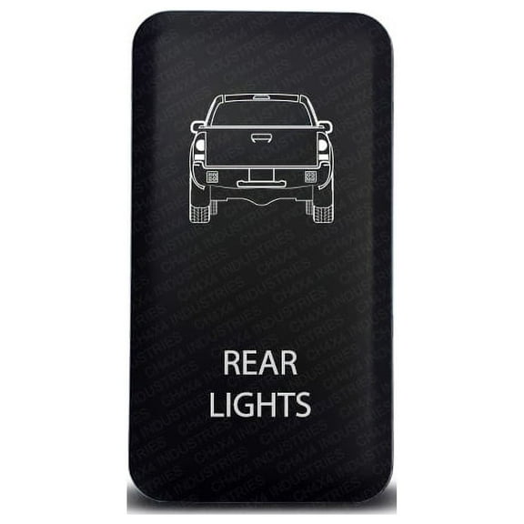 CH4x4 Push Switch for Toyota Tacoma - Rear Lights Symbol - White Led