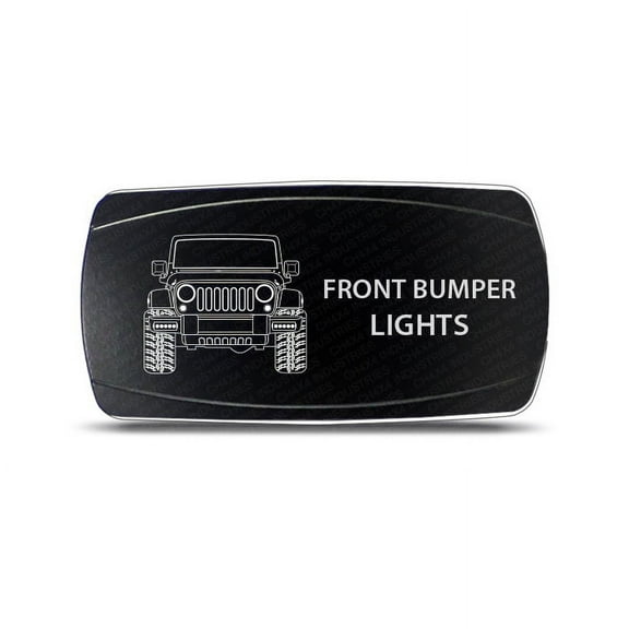 CH4x4 Rocker Switch Front Bumper Ligths Symbol - Horizontal - White LED
