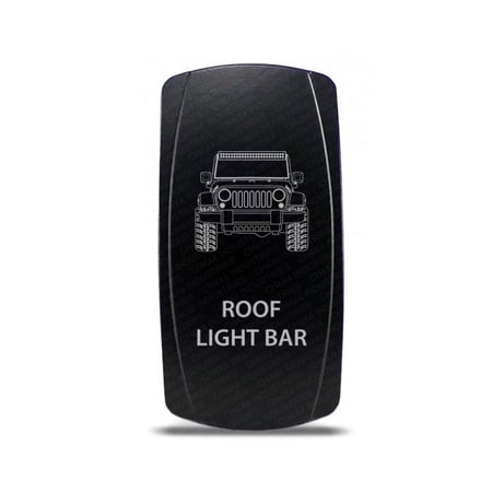 CH4x4 Rocker Switch Jeep Wrangler JK Roof Light Bar Symbol - Red LED