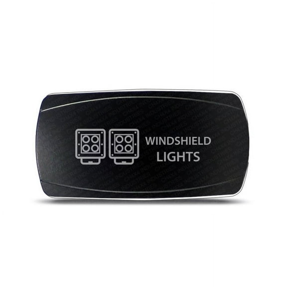 CH4x4 Rocker Switch Led Windshield Lights Symbol  Horizontal - White Led