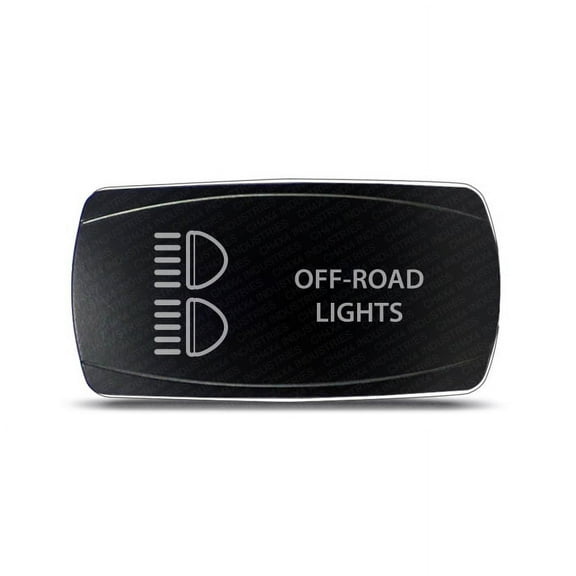 CH4x4 Rocker Switch Off-Road Lights Symbol - Horizontal - White LED