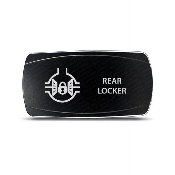 CH4x4 Rocker Switch Rear Locker Symbol - Horizontal - White LED