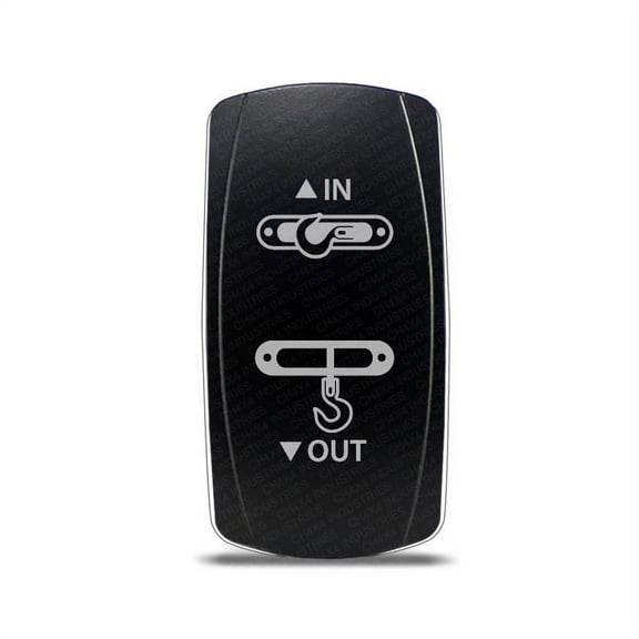 CH4x4 Rocker Switch Winch IN-OUT Symbol - White LED