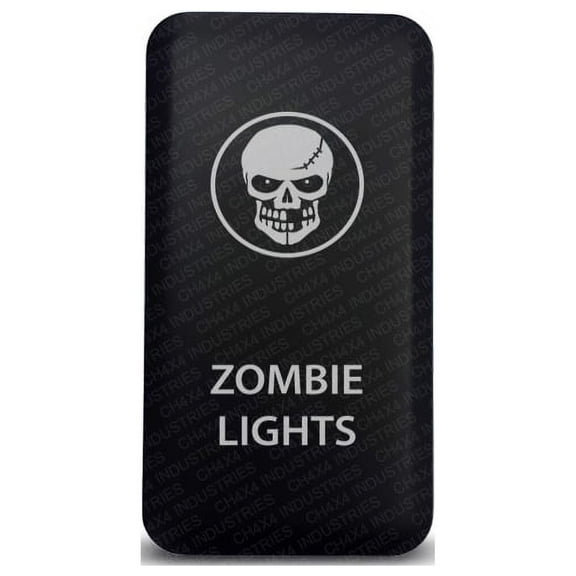 CH4x4 Toyota Push Switch Zombie Lights Symbol - White LED