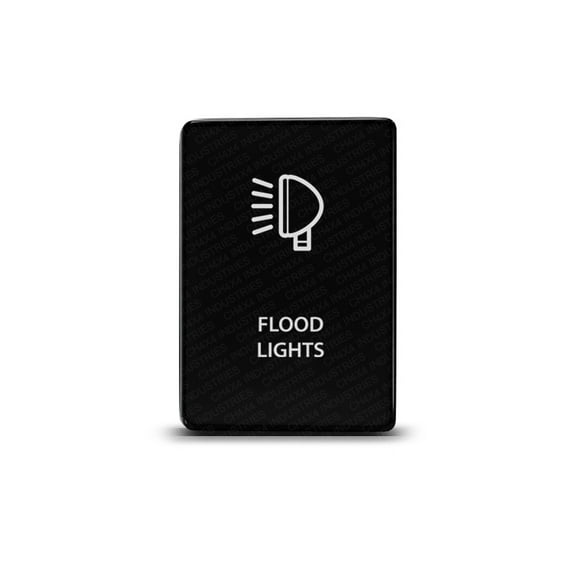 CH4x4 Toyota Small Push Switch Floog Lights Symbol - White LED