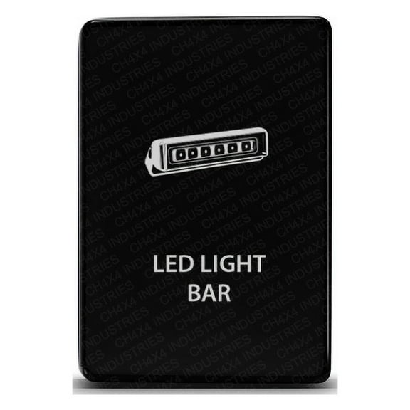 CH4x4 Toyota Small Push Switch Led Light Bar Symbol - White LED