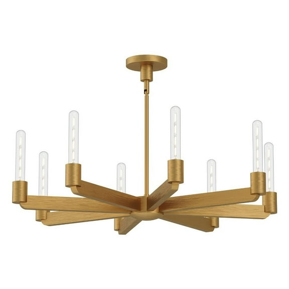 CH607232AG-Alora Lighting-Claire - 8 Light Chandelier-3.38 Inches Tall and 32 Inches Wide-Aged Gold Finish