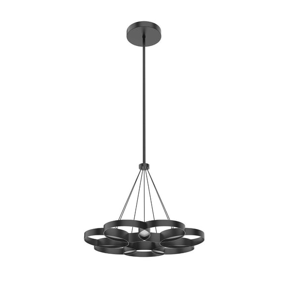 CH90826-BK-Kuzco Lighting-Maestro - 58W LED Chandelier-20 Inches Tall and 25.75 Inches Wide-Black Finish