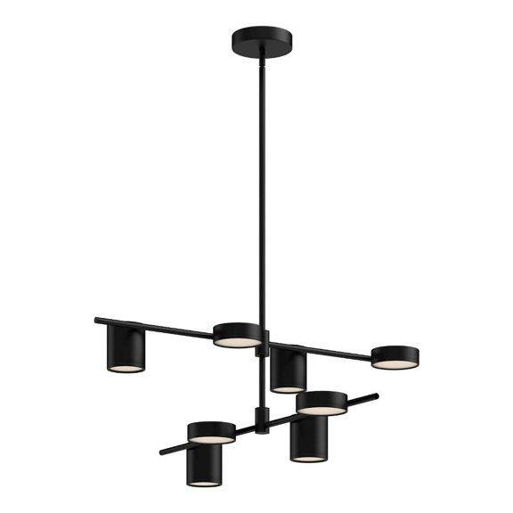 CH96840-BK-Kuzco Lighting-Jayden - 57W LED Chandelier-13.25 Inches Tall and 40 Inches Wide-Black Finish