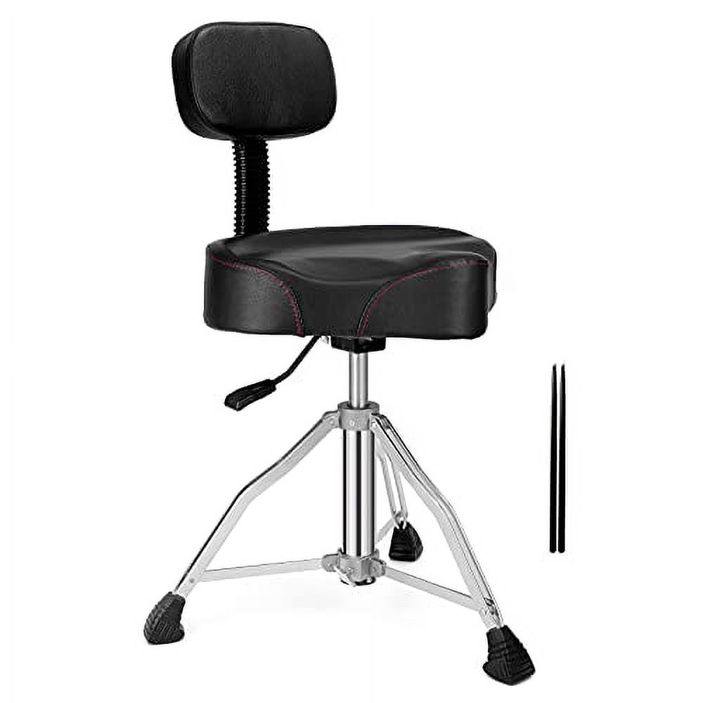 CHACHAZO Drum Throne Drum Chai with Backrest, Hydraulic Drum Throne