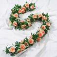 CHAELAKES Simulated Rose Vine Decoration Hanging Flower Winding False