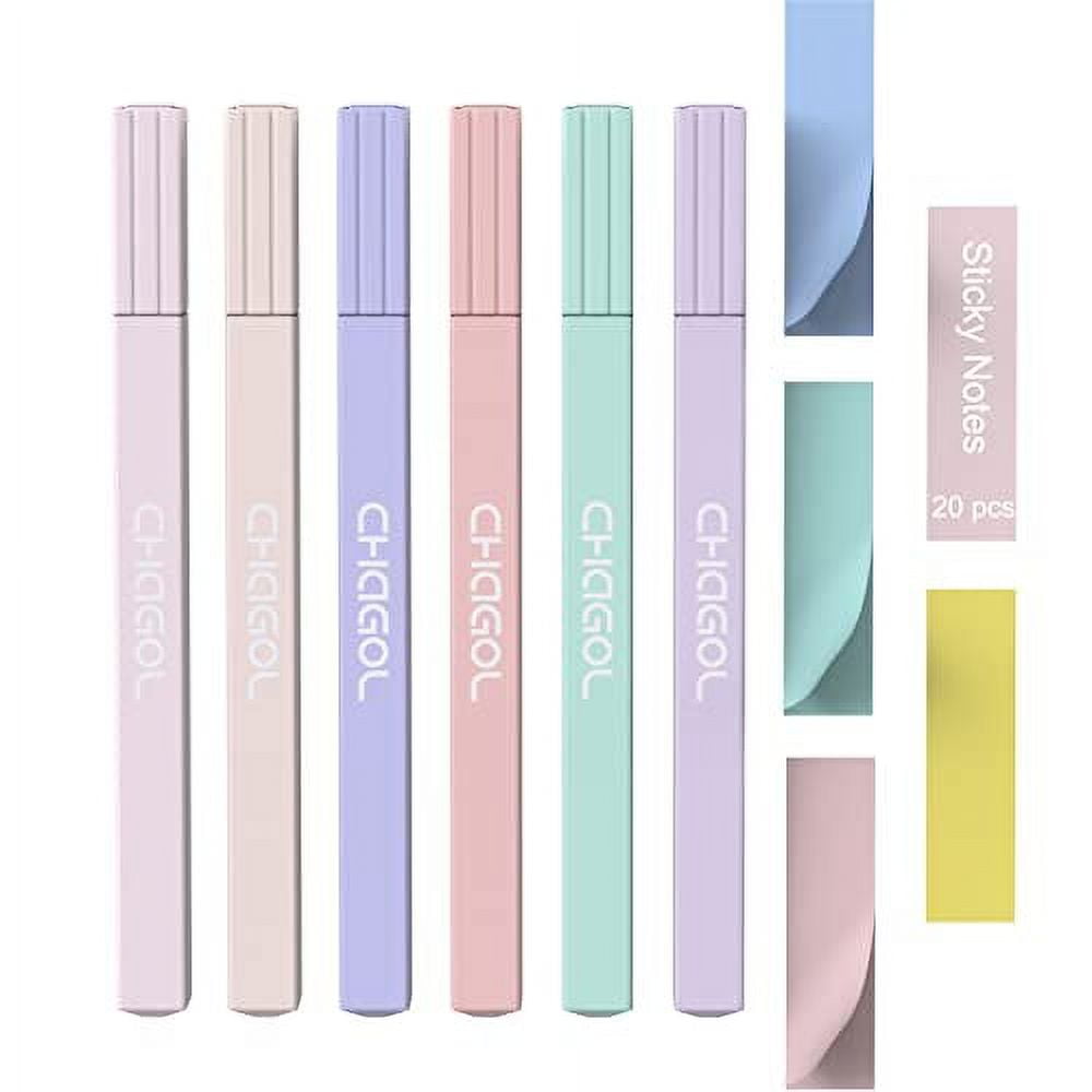 CHAGOL Cute Pastel Bible Highlighters and Pens No Bleed Through, Dry
