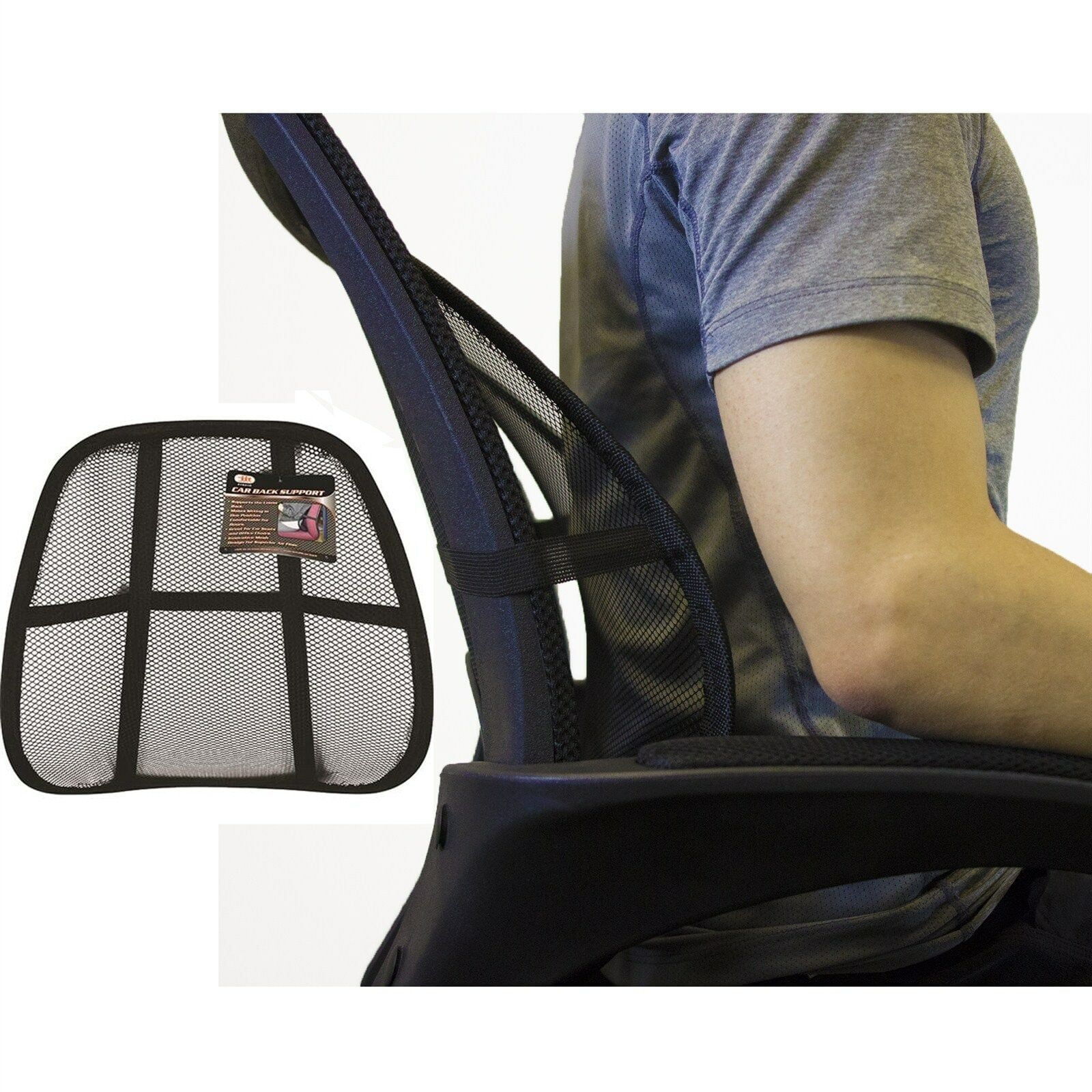 CHAIR CAR SEAT MESH CUSHION VENT Back Lumbar Support Brace Office Truck