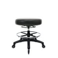 thumbnail image 1 of CHAIR MASTER Black-Medium (21"-29") Height-360 degree lever adjustable-Round Stool with Footring for Labs, Exam Rooms, Doctor and Dentist offices, Garages, Home. EASY TO CLEAN! Rollerblade Casters, 1 of 5
