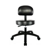 CHAIR MASTER Medium Table Height (19"-27" Seat Height) Round Vinyl Chair/Stool- Standard Casters-for Garage, Laboratory, Doctors Office, Shop, Kitchen, Computer Desks, EASY TO CLEAN!