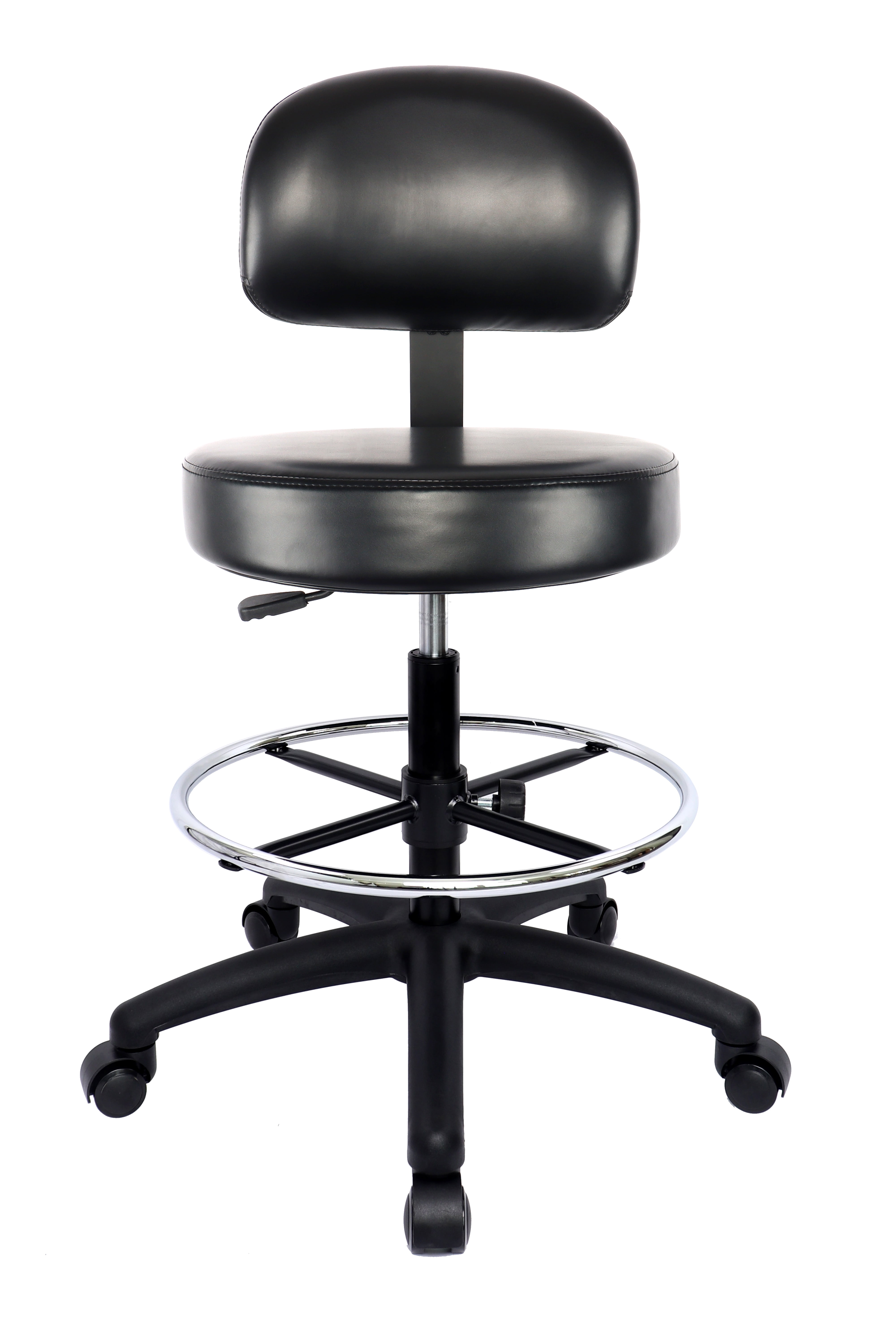 CHAIR MASTER Tall Drafting Stool (24"34" Seat Height) Round Vinyl