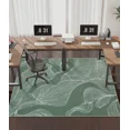 thumbnail image 1 of CHAKME Hardwood Floor Office Chair Mat, Non Slip Washable Floor Protector Desk Chair, 48" x 72", Sage Green Botanical Line Art, 1 of 8