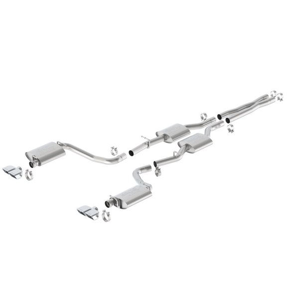 CHAL R/T 15-16 5.7L V8 AT/MT RWD 2DR D RE RL AC SR ATAK 2.5IN. TIP: 4IN. X 2.5 Fits select: 2015-2022 DODGE CHALLENGER