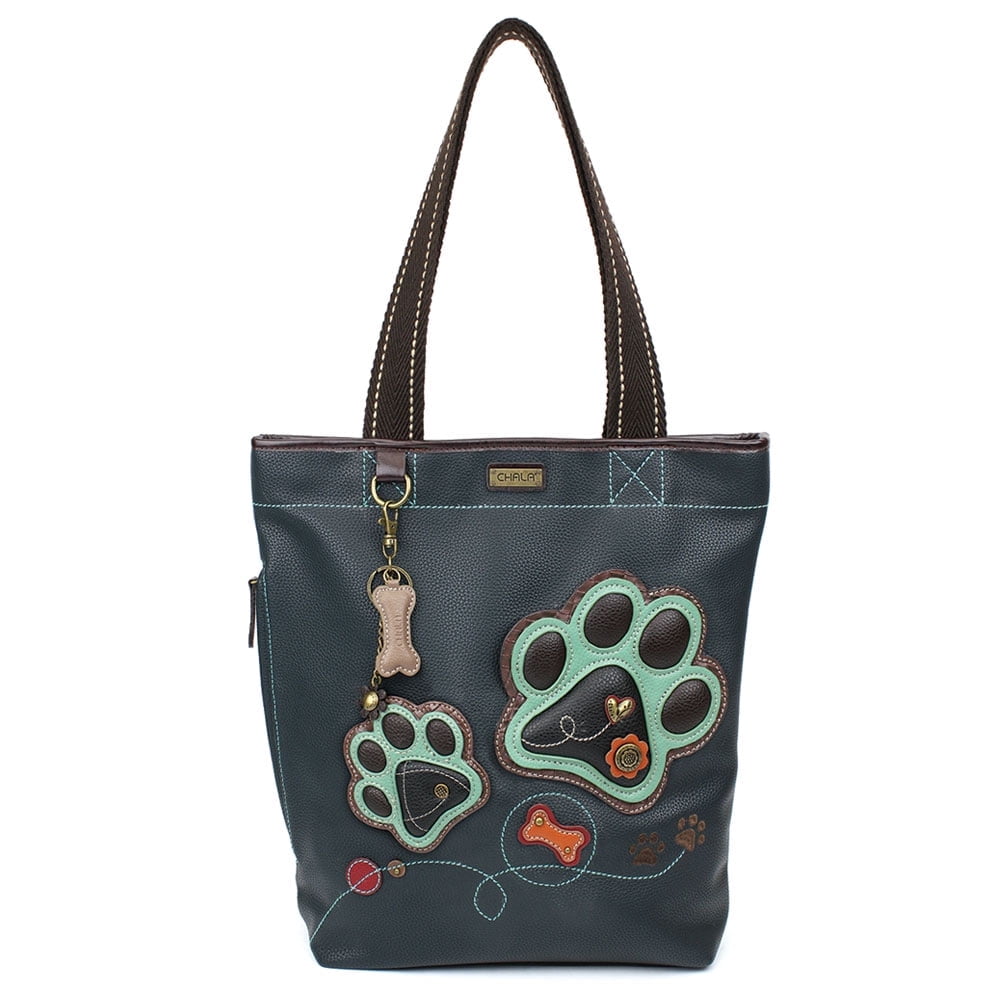 CHALA Handbag Everyday Tote (Pawprint Dark Navy)