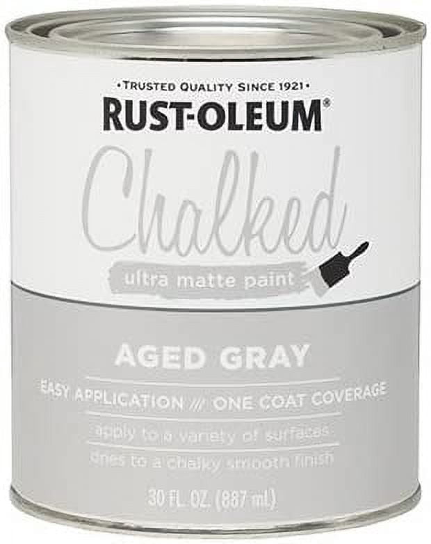 Rust-Oleum 285143 Aged Gray Ultra Matte Paint, 30 fl oz