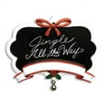 thumbnail image 1 of CHALKBOARD JINGLE ALL THE WAY Personalized Christmas Ornament DO-IT-YOURSELF, 1 of 1