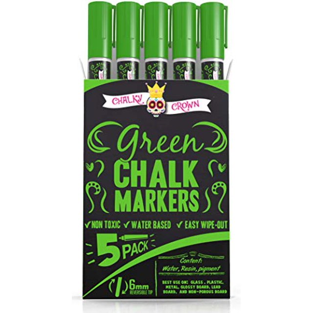 CHALKY CROWN Liquid Chalk Marker Pen Dry Erase Marker Chalk Markers