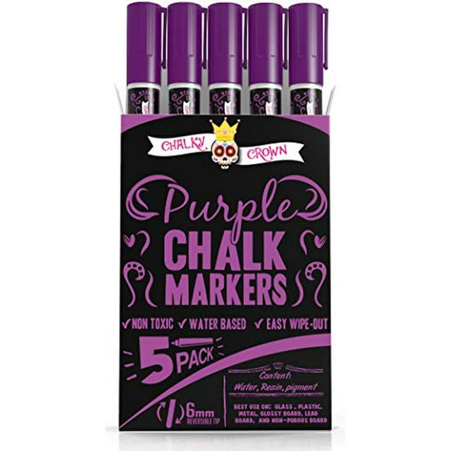 CHALKY CROWN Liquid Chalk Marker Pen Dry Erase Marker Chalk Markers