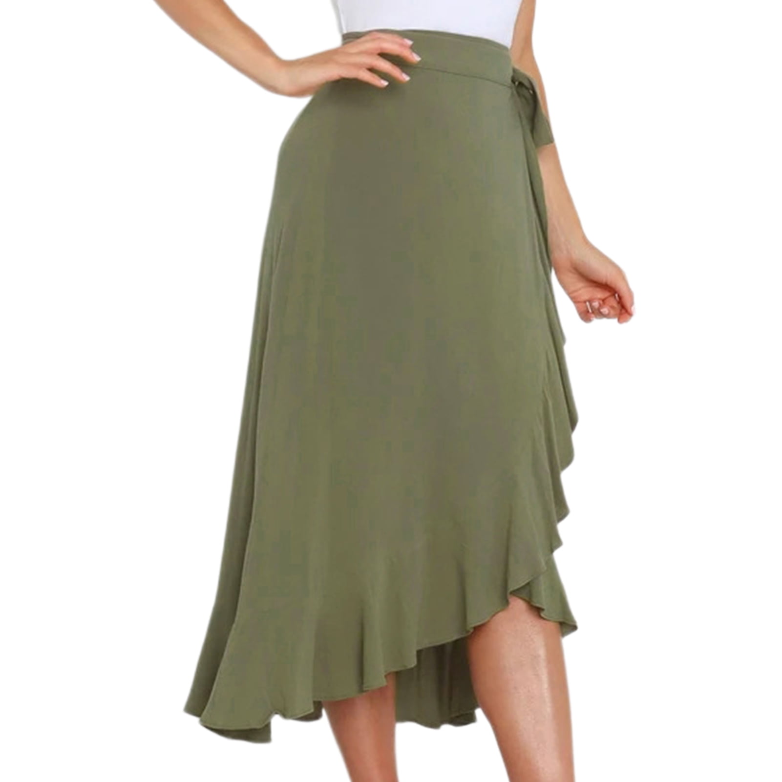 Green maxi top skirt 48