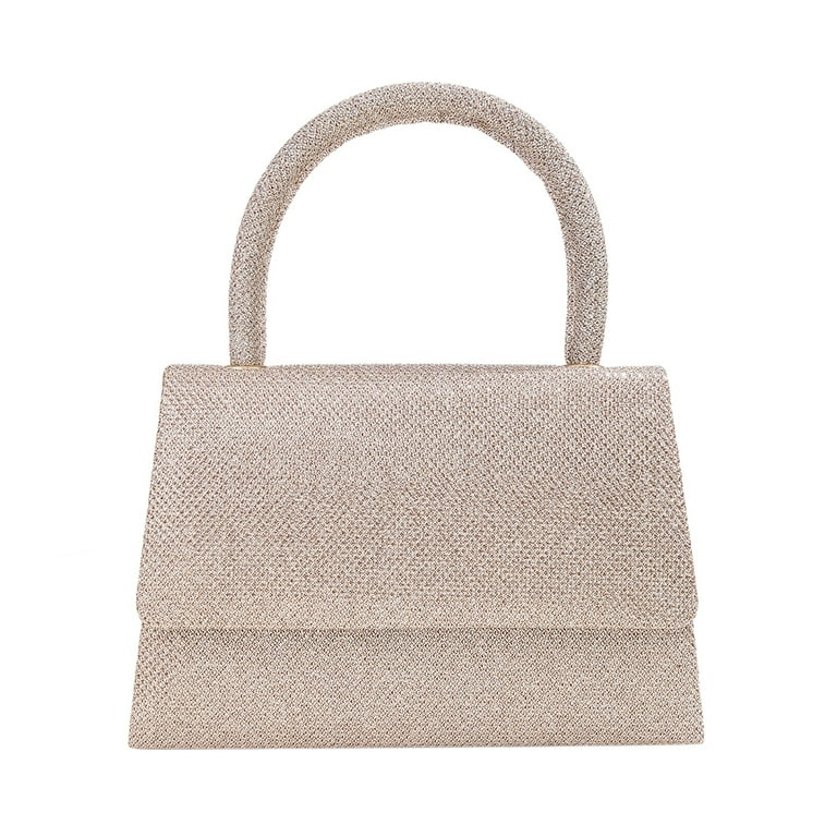 CHAMAIR Bridal Formal Mini Evening Bag, Prom Purse, Women Sequins