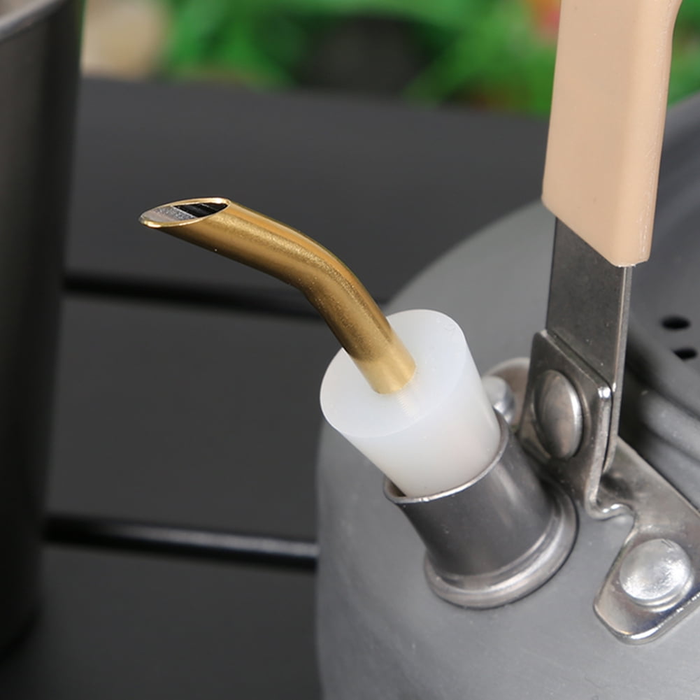 CHAMAIR Portable Camping Kettle Spout Extension Nozzle Teapot Extension Tube (Gold)