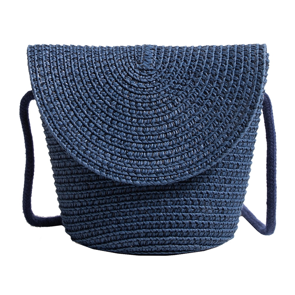 CHAMAIR Summer Crossbody Bags Elegant Woven Beach Straw Bag Handmade