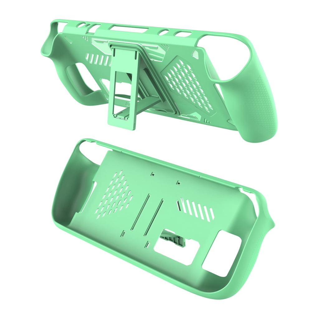 CHAMAIR TPU Game Console Frame with Bracket Soft Shell Game Console Cover for Steam Deck