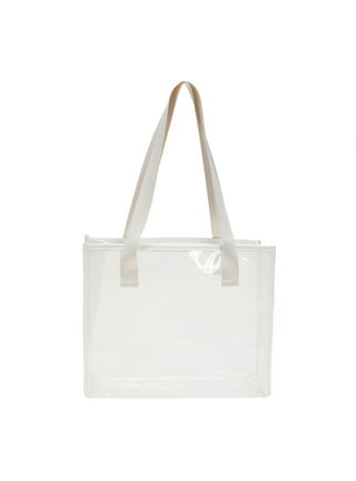 Torostra Fashion Clear PVC Purse Bags for Womens See Through Plastic Bag  for Working Waterprof Transparent Handbags: Handbags