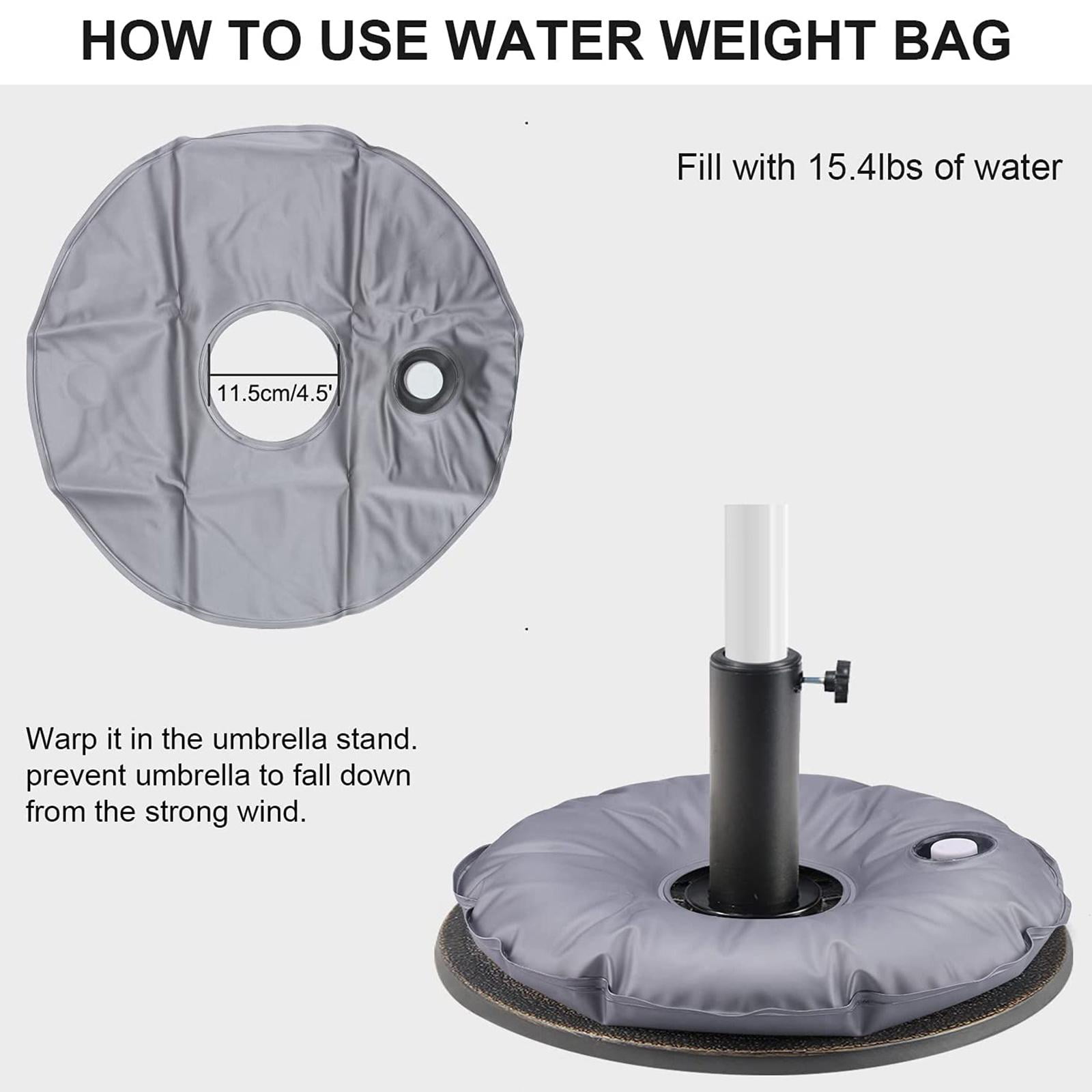 CHAMAIR Water Filled Weight Bag Cantilever Umbrella Base Weight Bag Foldable
