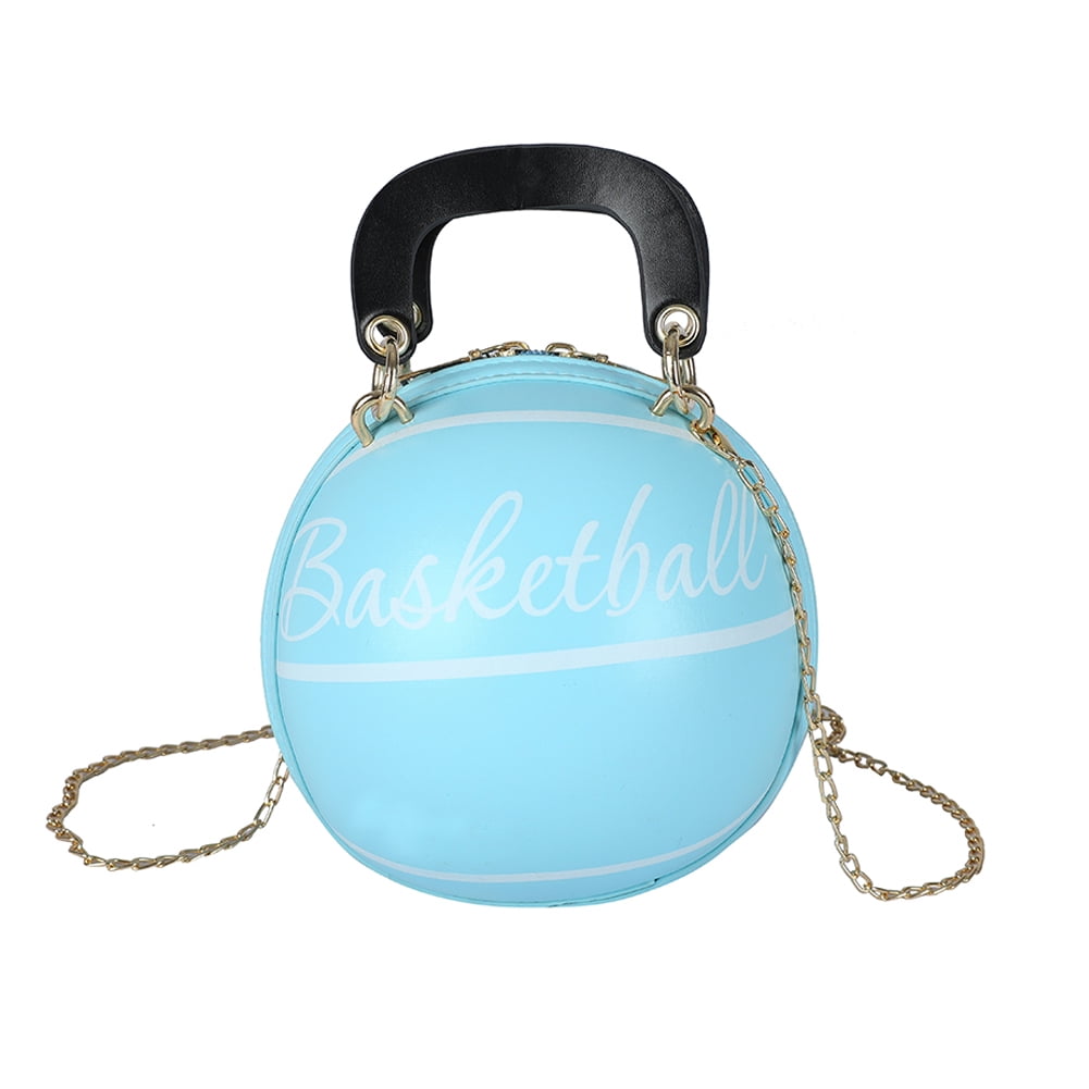 CHAMAIR Women Shoulder Bags Basketball Chain Ball Purse Crossbody Handbag  (Blue)