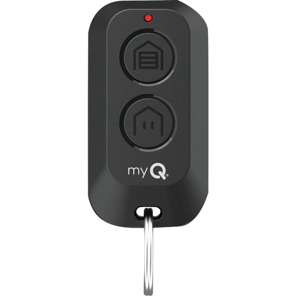 Chamberlain Garage Door Keychain Remote - Safety Sensors - Black Residential Use, Standard Application