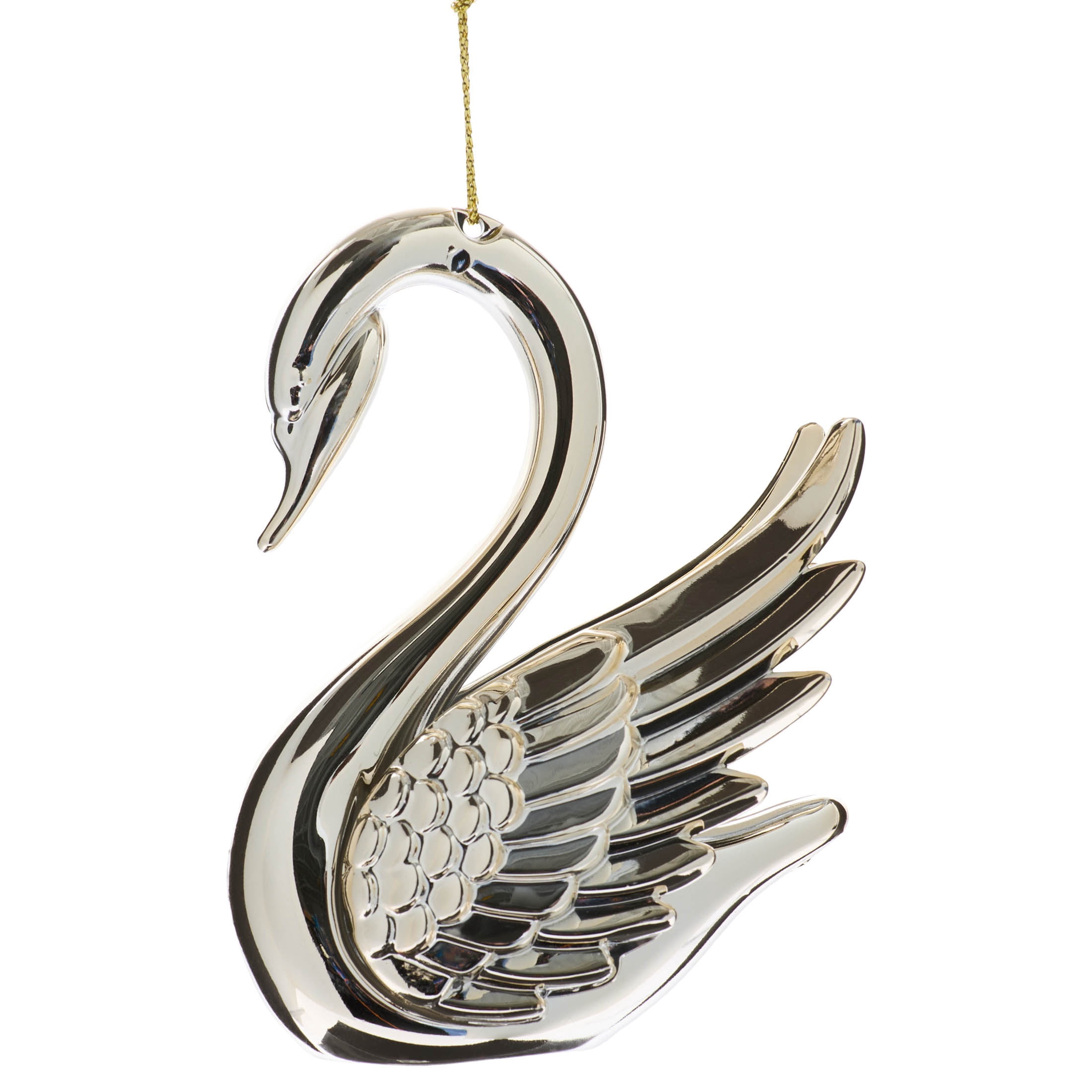 Champagne Swan Christmas Ornament, 4", by Holiday Time