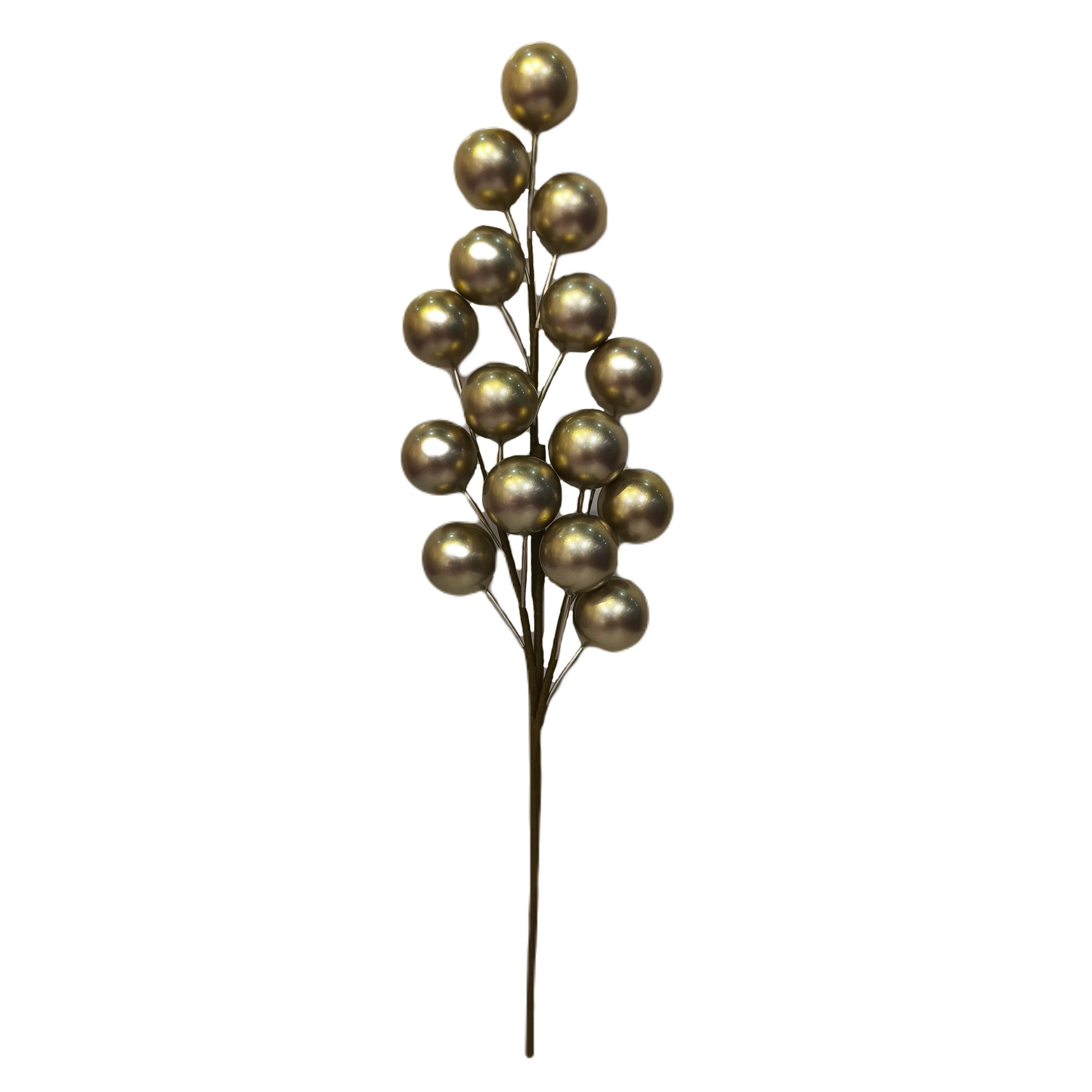 Champagne Foam Ball Decorative Christmas Pick, 18 in, by Holiday Time