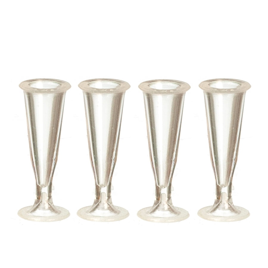 Lot De 4 Flûtes à Champagne Tupperware Chic Dining (vert Et Transparent)