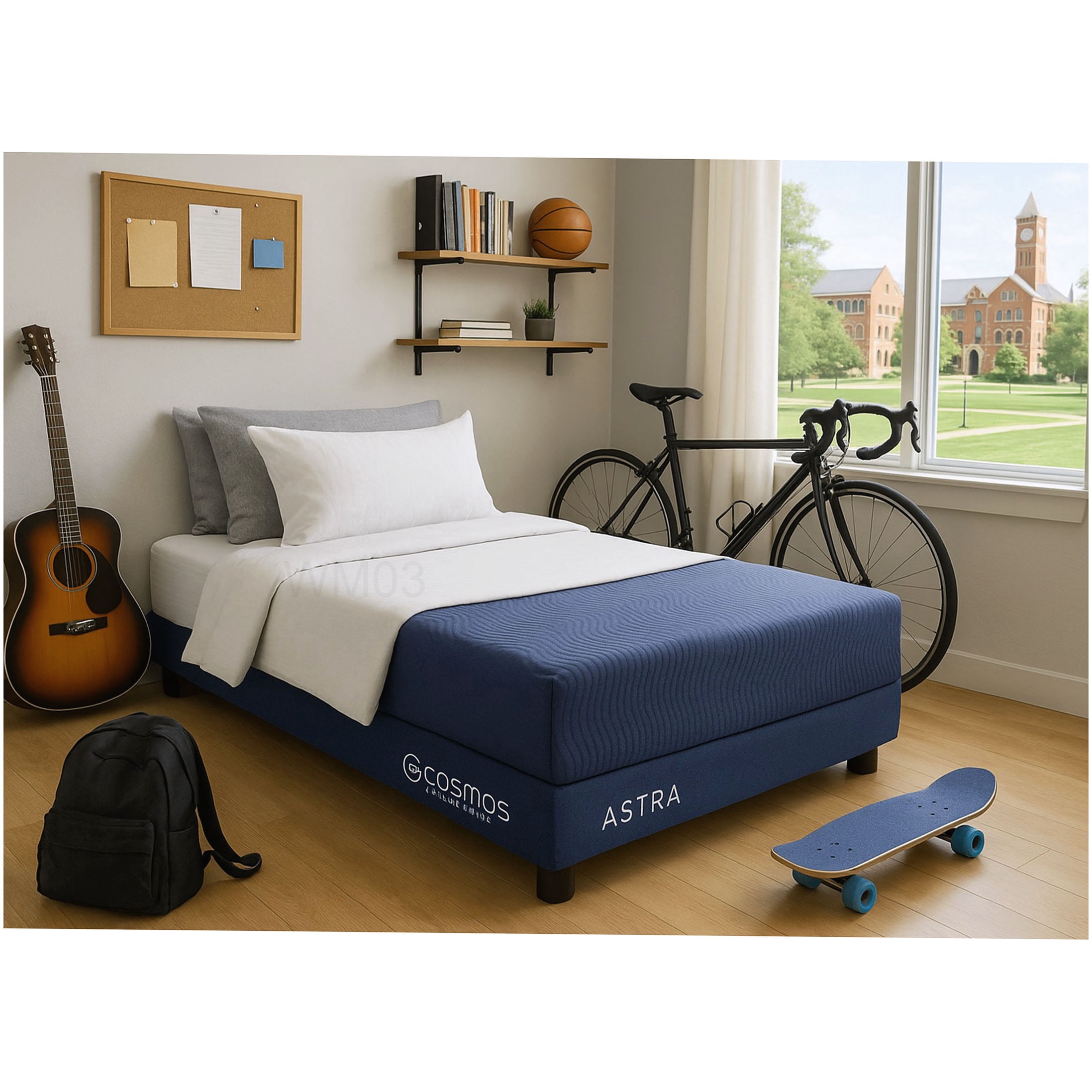 CHAMPFLAG 12 Inch Queen Memory Foam Mattress, Medium Firm Bed in a Box ...