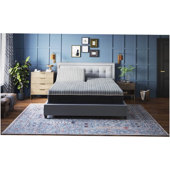 CHAMPFLAG 12 Inch Split King Hybrid Mattress, Copper Infused, Strong Edge Support, Cooling Cover, CertiPUR-US, Motion Reduction