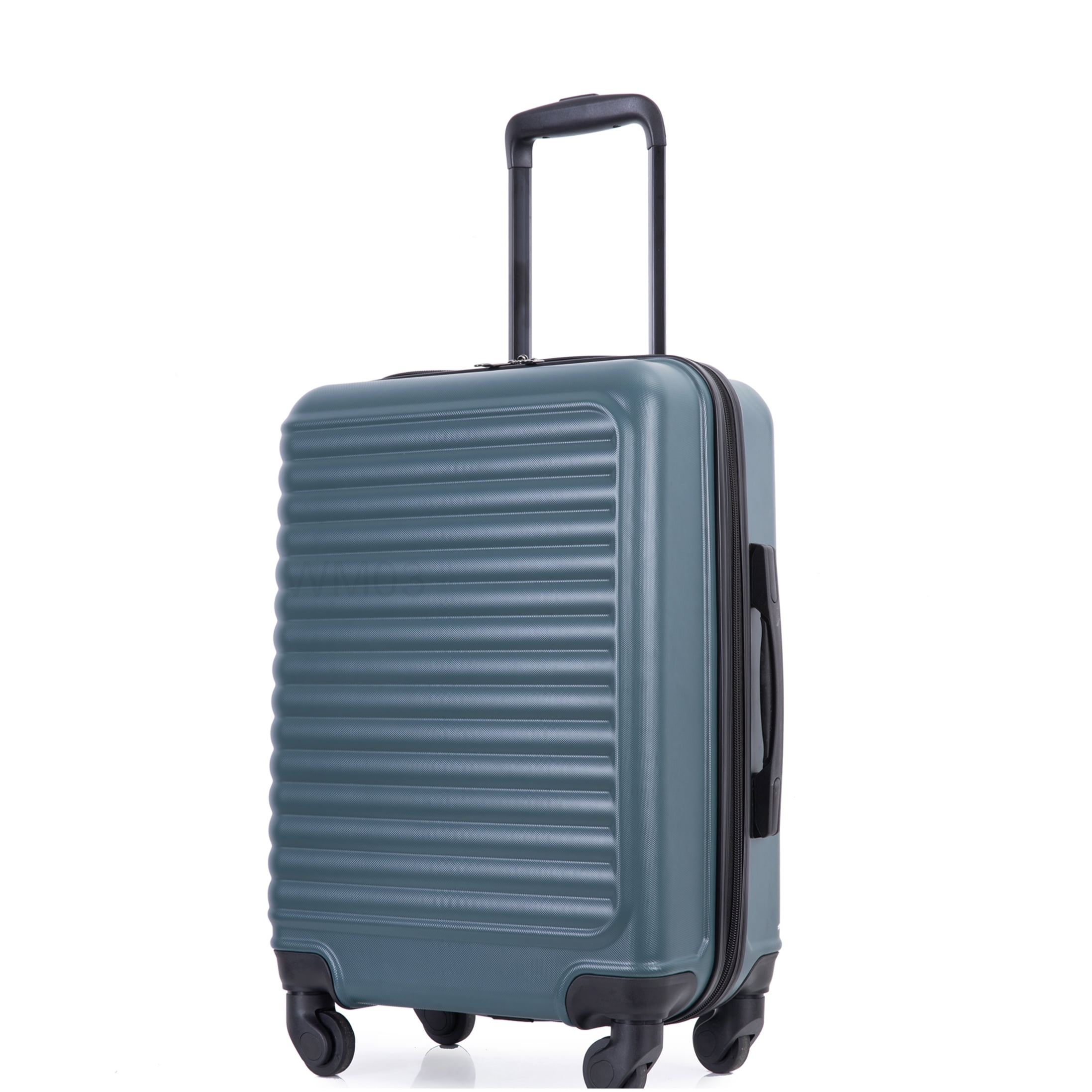 CHAMPFLAG 20" Lightweight Hardside Carry On Luggage Green, ABS Expandable Spinner Suitcase with TSA Lock and Wheels