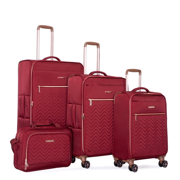 champflag-4-piece-family-travel-luggage-set-red-lightweight-expandable