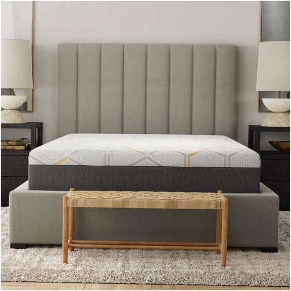 CHAMPFLAG California King Size Cooling Gel Memory Foam Mattress, 12 Inch Profile with Reinforced Edges, AirGrid Breathable Base, Motion Isolation, CertiPUR-US Certified, Easy Setup