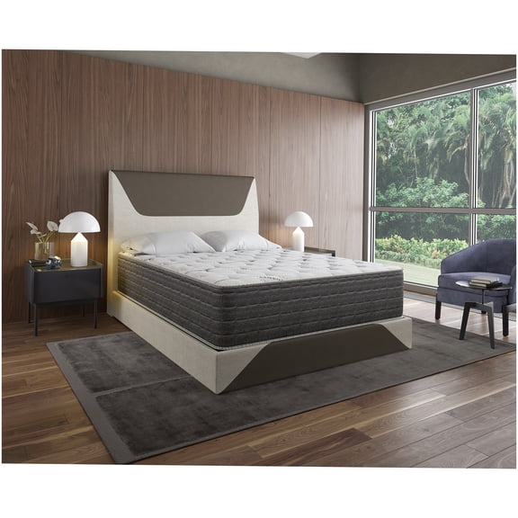 CHAMPFLAG Cooling California King Mattress, 13.5" Hybrid Plush for Edge Support, Pocket Coils & Bamboo Cover for Temperature Regulation