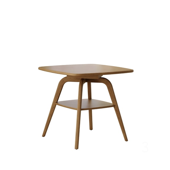 CHAMPFLAG Farmhouse Dining Table with Storage, Antique Natural Wooden Table, Walnut Finish Modern Kitchen Table