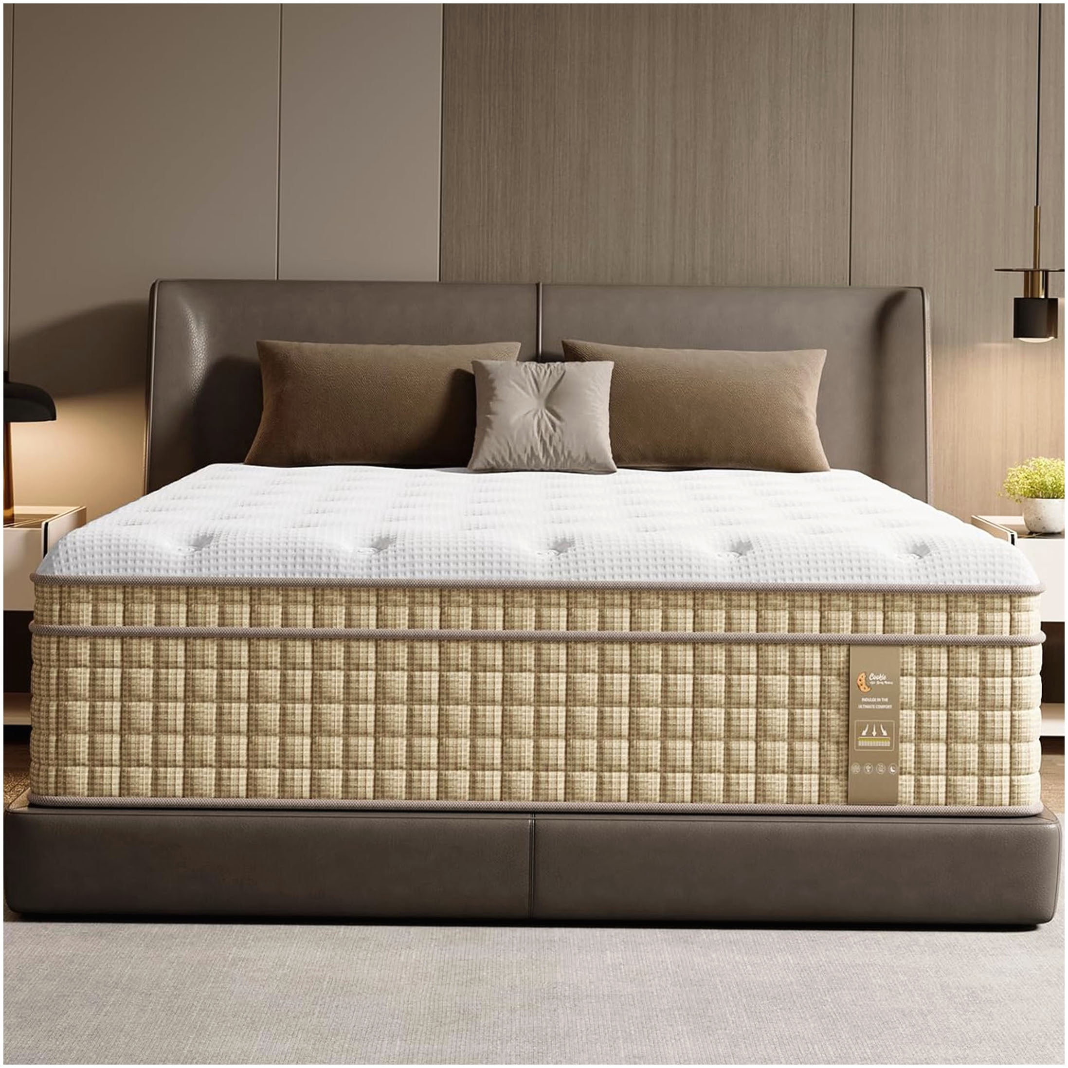 CHAMPFLAG Firm Full Size Hybrid Mattress with Cooling Gel & Pocketed ...