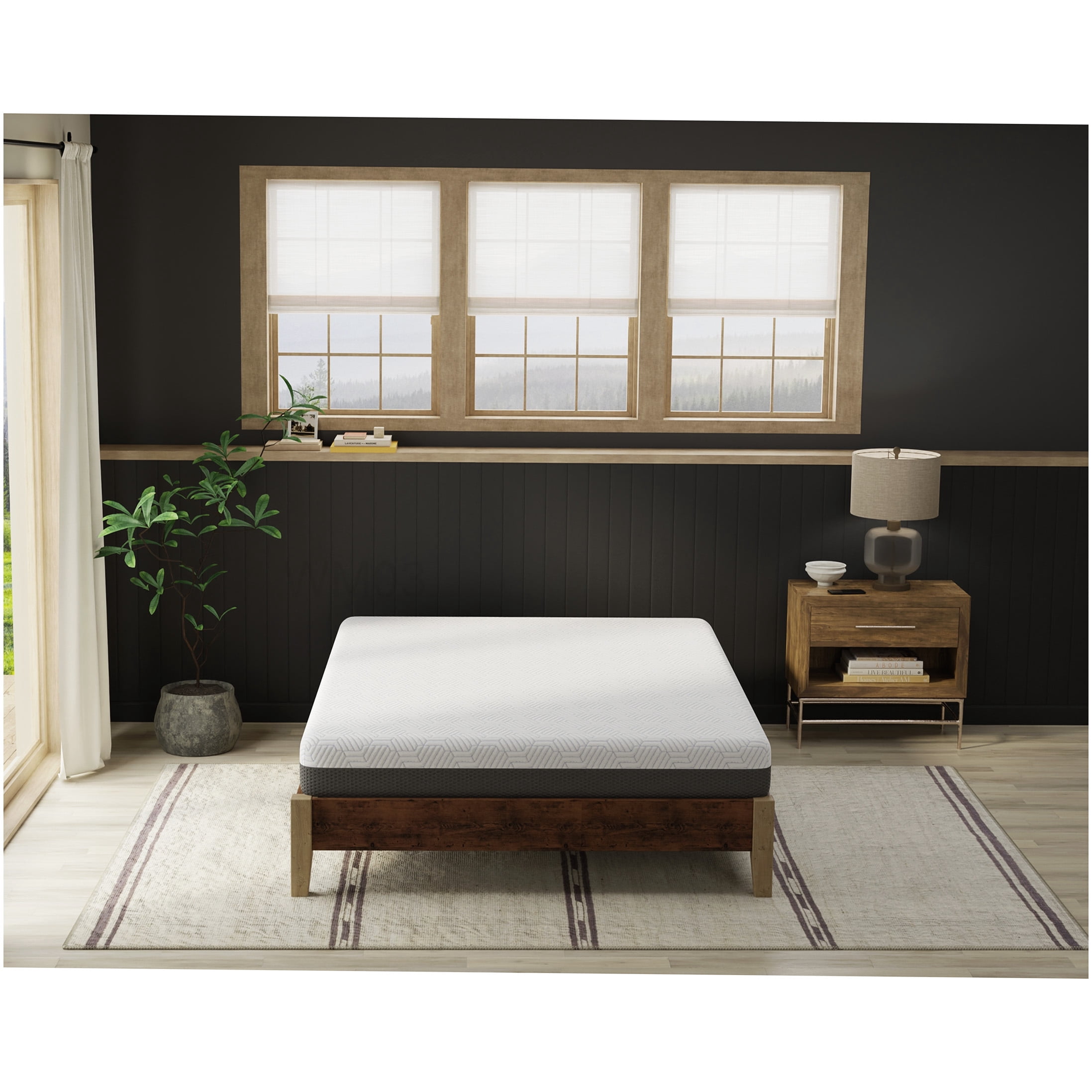 CHAMPFLAG Firm Queen Mattress 8 Inch, Cooling Gel Memory Foam for ...