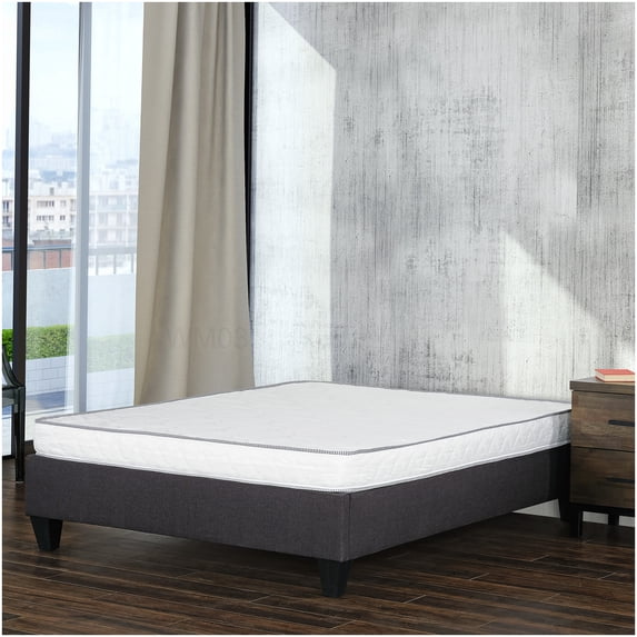 CHAMPFLAG Firm Twin Size Mattress, 6 Inch High-Density Foam Bed in a Box, Reversible & Fire-Resistant, CertiPUR-US Certified